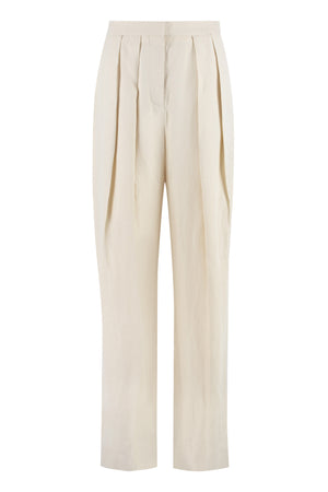 STELLA MCCARTNEY White Stretch Viscose Trousers for Women