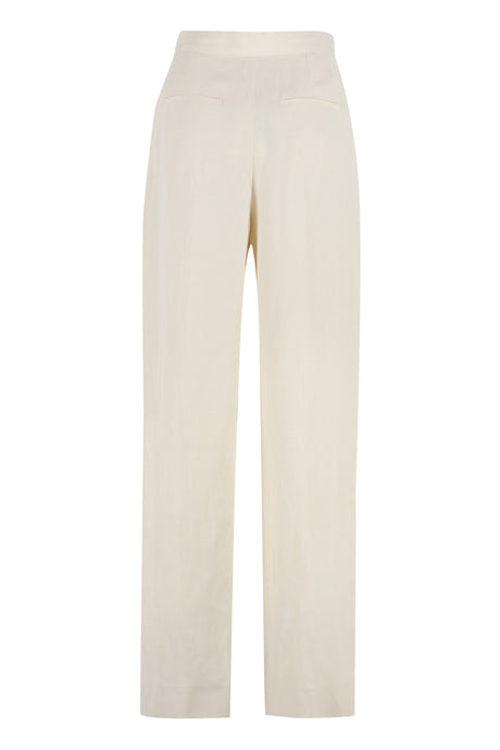 STELLA MCCARTNEY White Stretch Viscose Trousers for Women