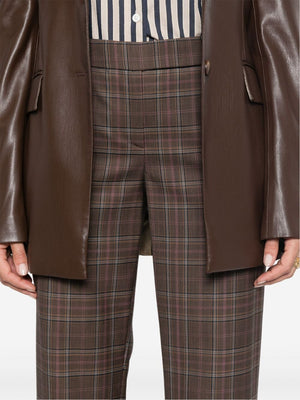 STELLA MCCARTNEY Chic Multicolor Checkered Wool Trousers