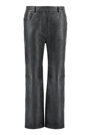 STELLA MCCARTNEY Black Alter Mat Faux Leather Trousers for Women