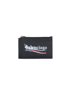 BALENCIAGA Large Cash Grain Leather Cardholder