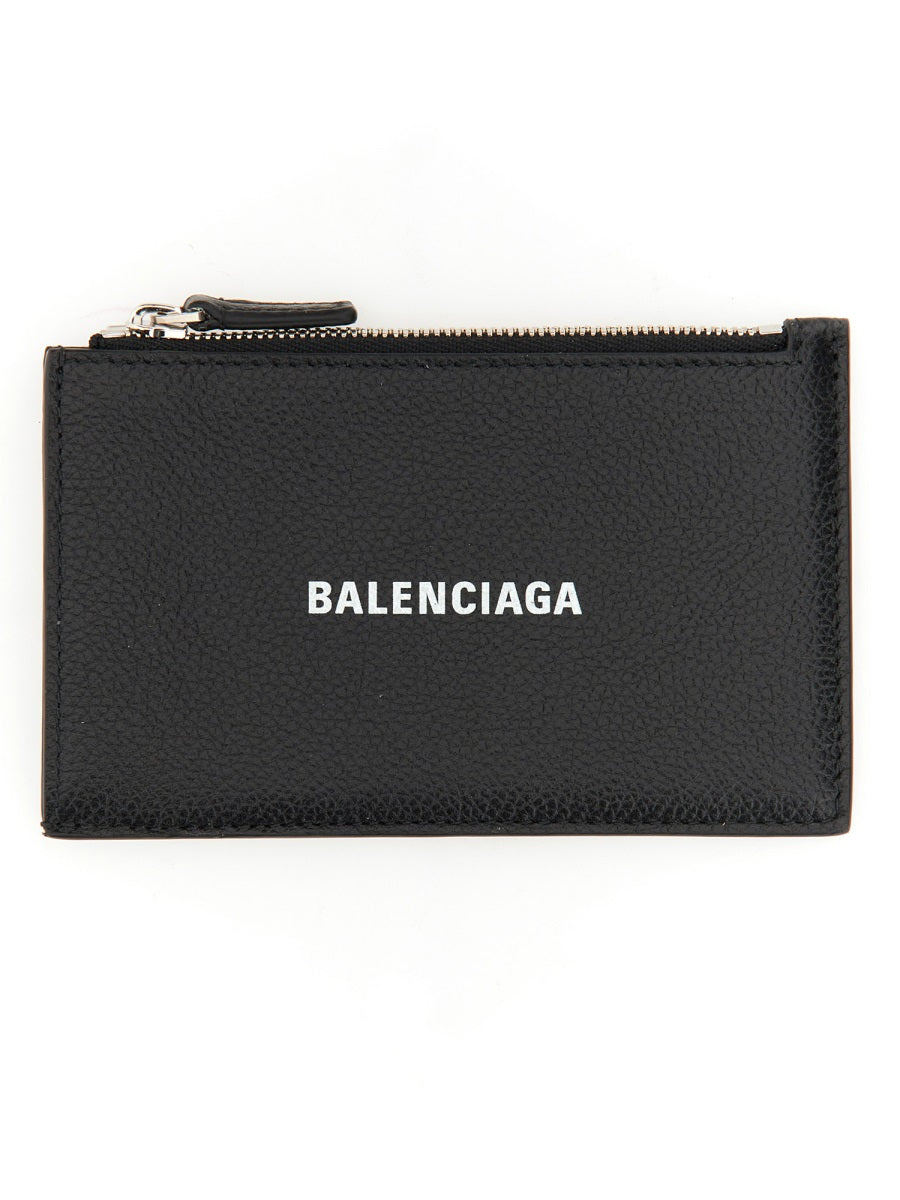 BALENCIAGA Mini Leather Coin Purse and Card Holder