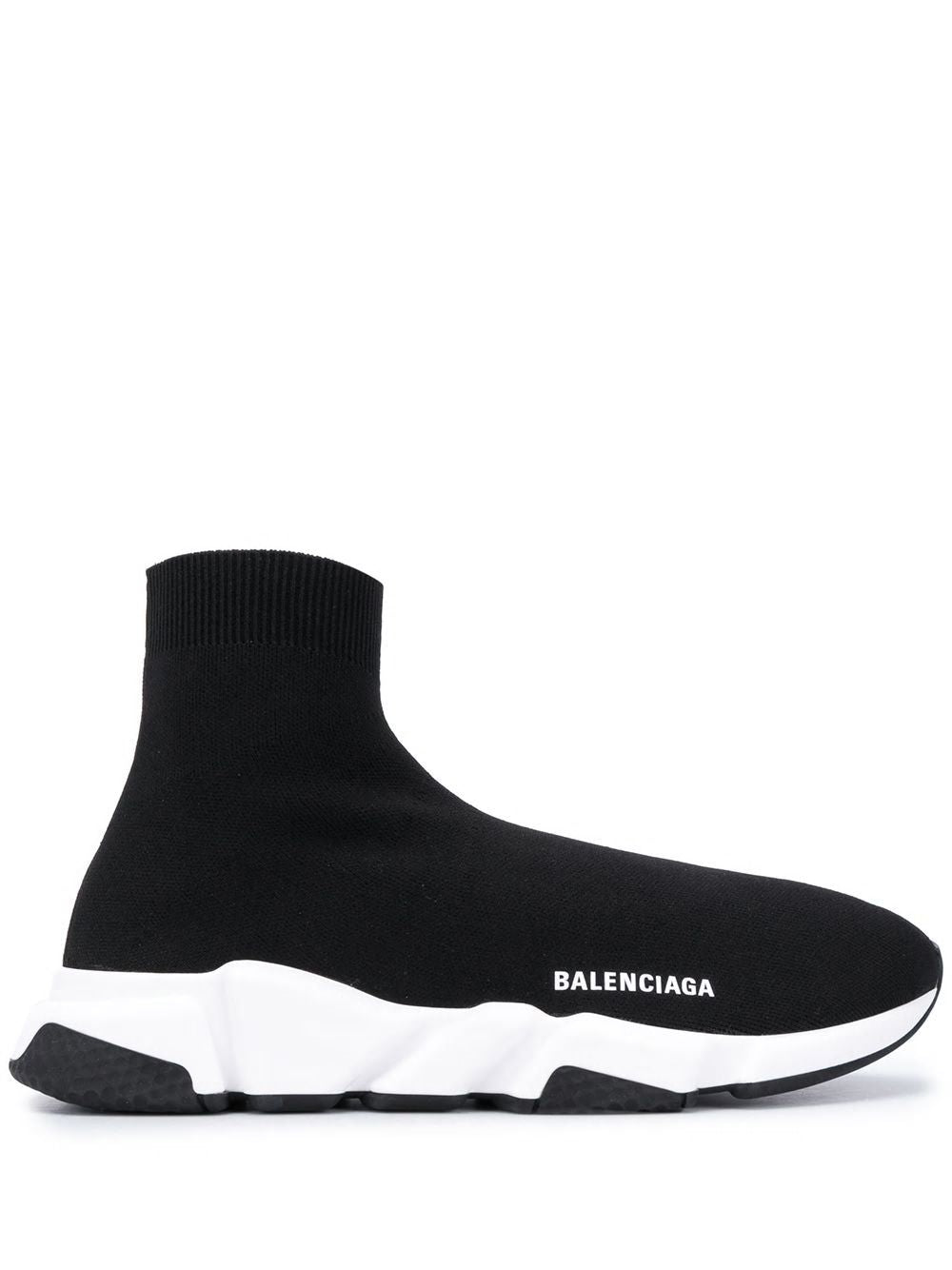 BALENCIAGA Men's Black Speed Knit Sock-Style Sneaker