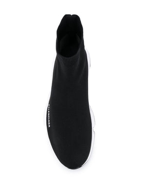 BALENCIAGA Men's Black Speed Knit Sock-Style Sneaker