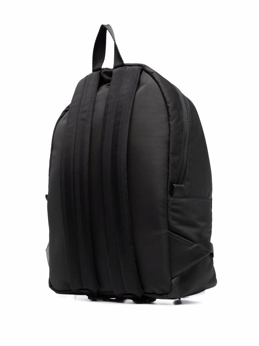 ALEXANDER MCQUEEN Black Cotton Logoed Backpack for Men in SS24