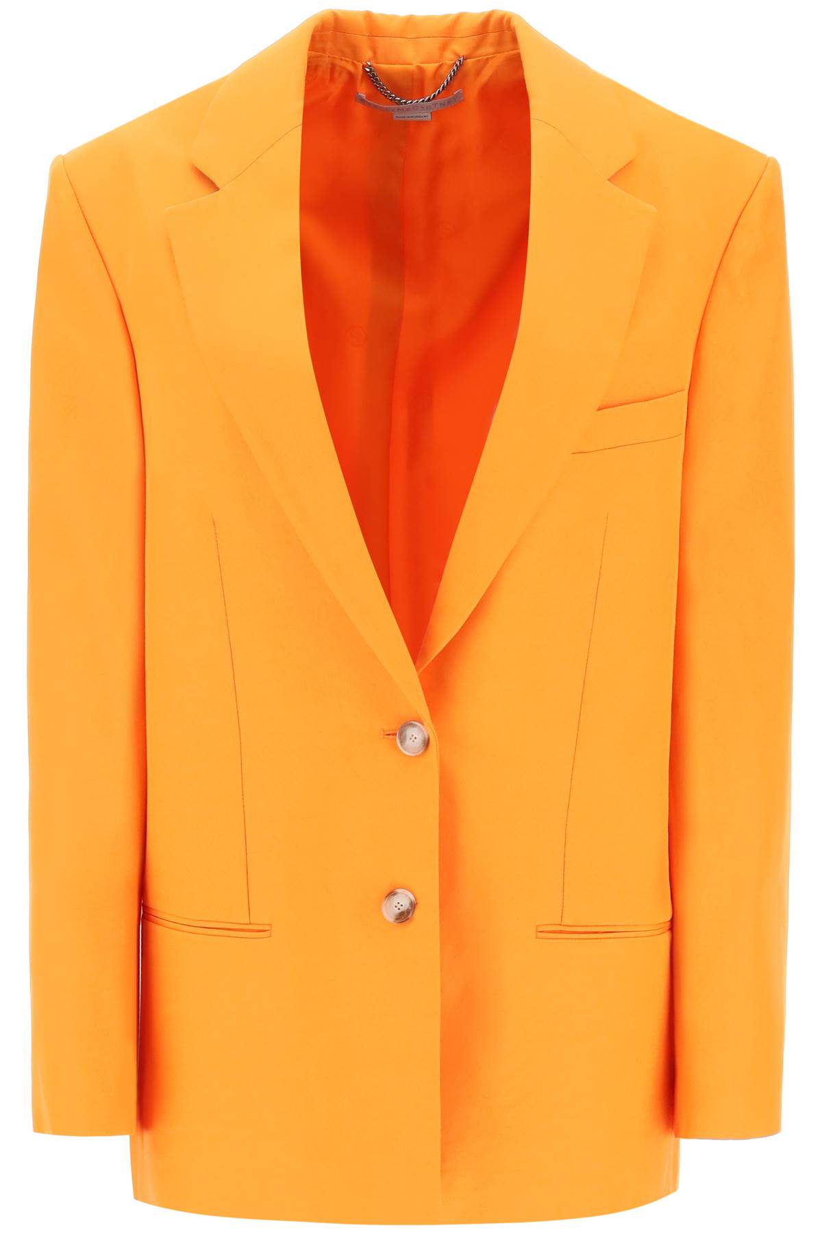 STELLA MCCARTNEY Eco-Friendly Single-Breasted Blazer in Arancio for Women | SS24