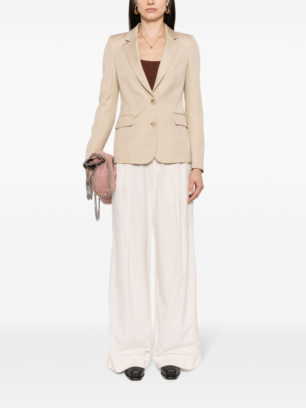 STELLA MCCARTNEY Timeless Elegance: Sand Beige Blazer for Women