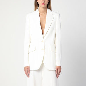 STELLA MCCARTNEY Classic Ivory Wool Single-Breasted Jacket