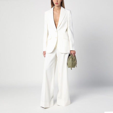 STELLA MCCARTNEY Classic Ivory Wool Single-Breasted Jacket