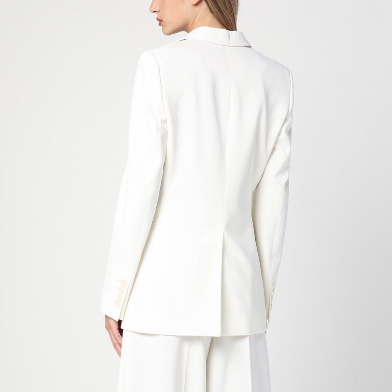 STELLA MCCARTNEY Classic Ivory Wool Single-Breasted Jacket