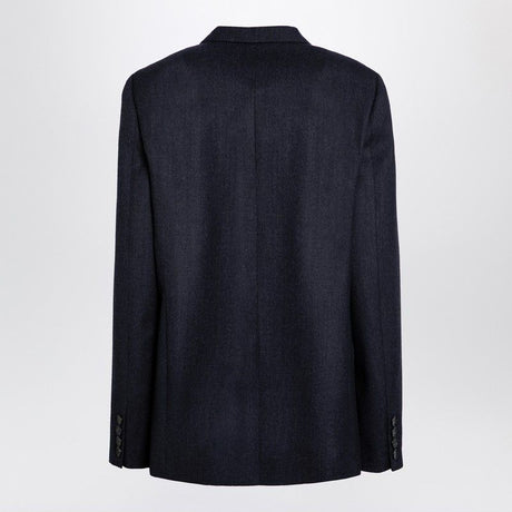 STELLA MCCARTNEY Navy Blue Single-Breasted Wool Jacket for Women