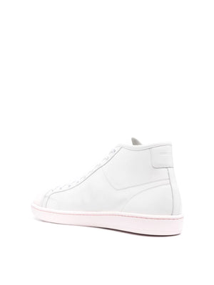 SAINT LAURENT Men's Mid-Top Logo Sneakers