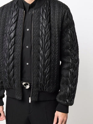 SAINT LAURENT Men's Oversized Matelassé Nylon Vest for FW24 Collection