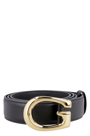 GUCCI Black Leather Belt for Men - SS22 Collection