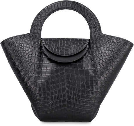 BOTTEGA VENETA Stylish Croco-Print Leather Tote Handbag for Women