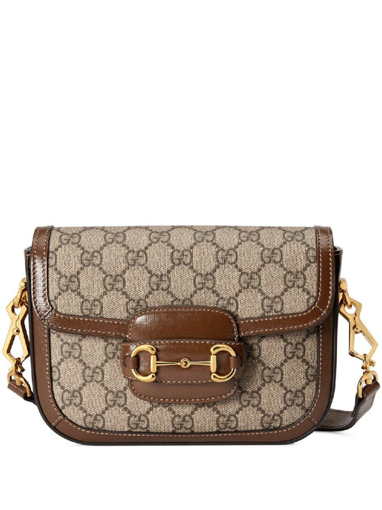 GUCCI Elegant Mini Handbag with Gold Accents (14.5x20.5x5 cm)