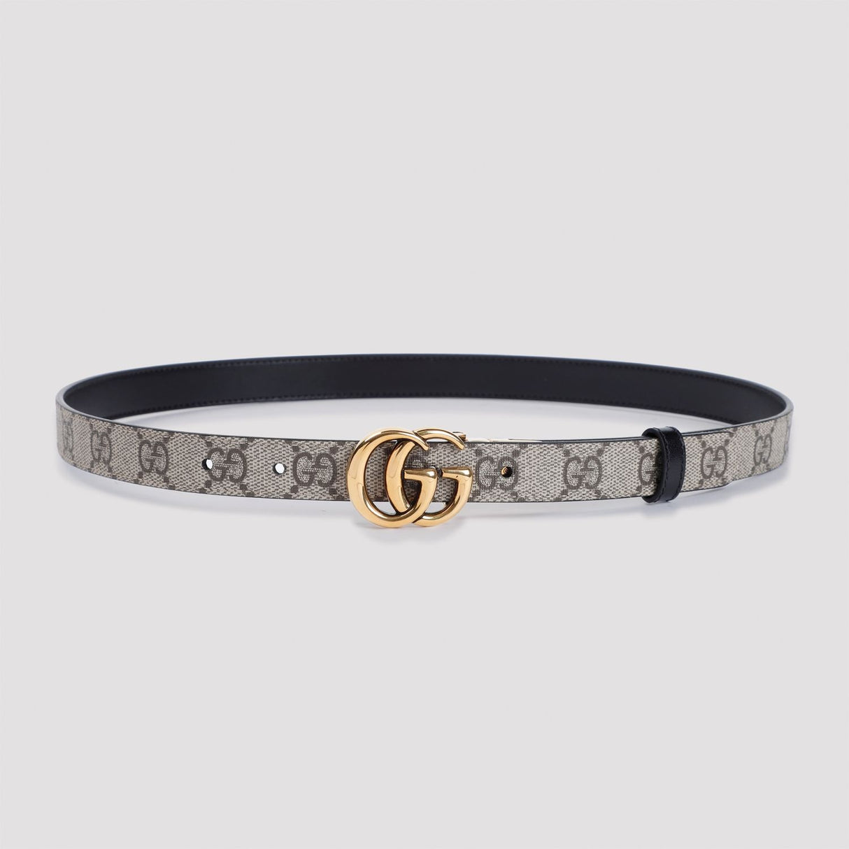 GUCCI Reversible Supreme Belt in Nude & Neutrals, 2 cm Width