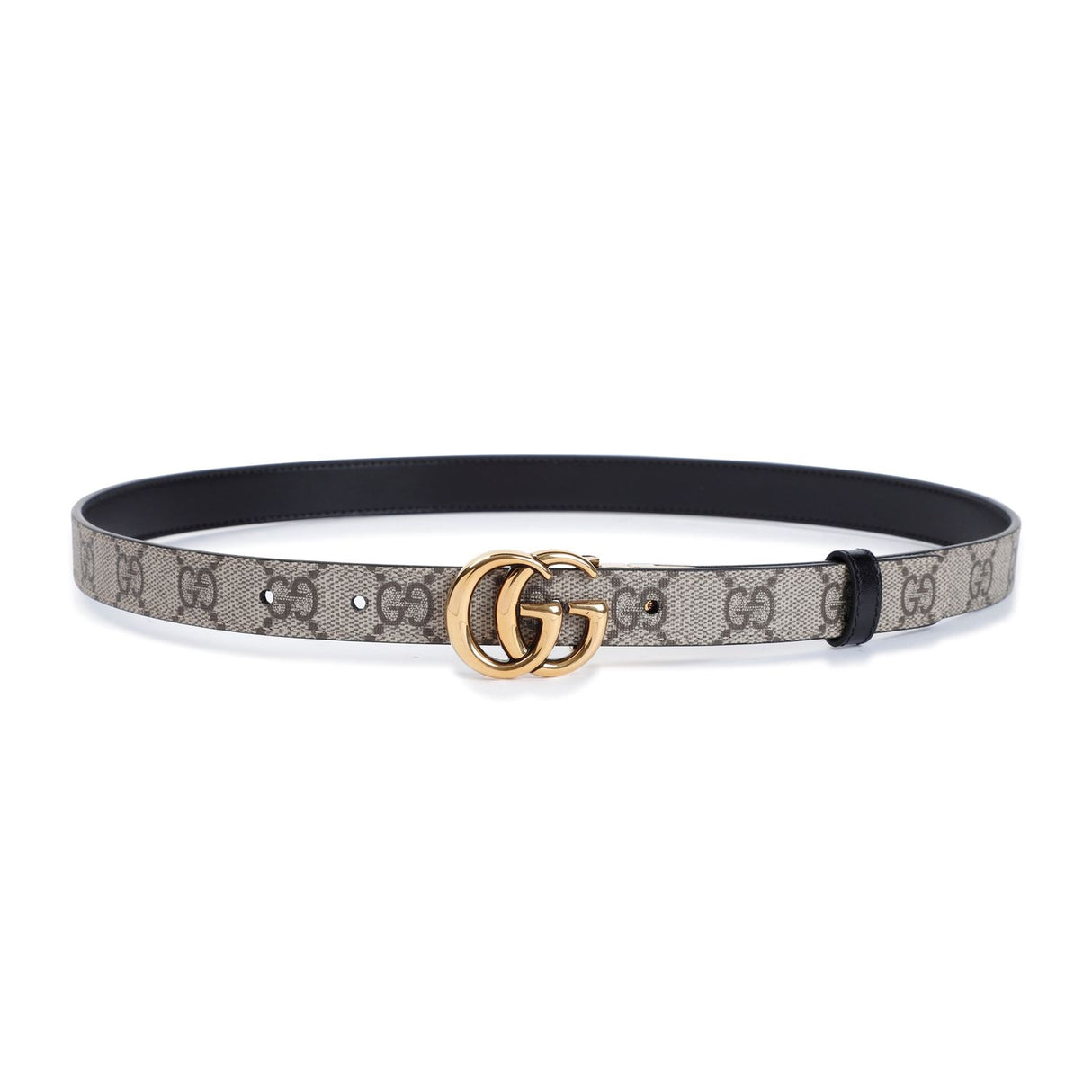 GUCCI Reversible Supreme Belt in Nude & Neutrals, 2 cm Width