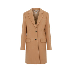STELLA MCCARTNEY Structured Wool Jacket for Women - Brown