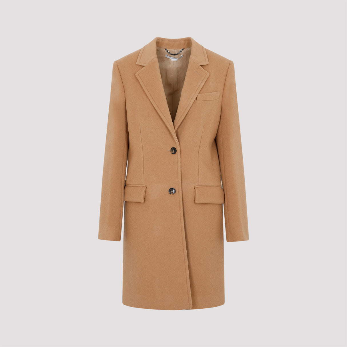STELLA MCCARTNEY Structured Wool Jacket for Women - Brown