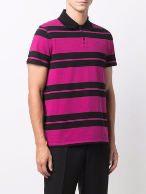 SAINT LAURENT Mens Rayure E Polo T-Shirt