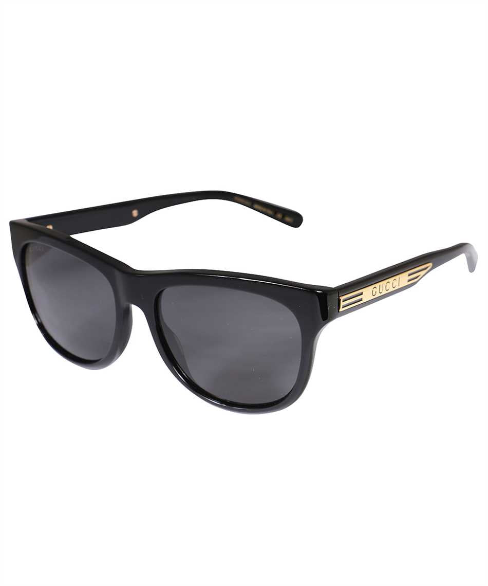 GUCCI Squared Sunglasses with Contrasting Color Logo for Men