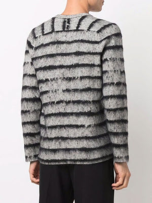 SAINT LAURENT Men's Round Neck Wool Mohair Knitwear for 2024