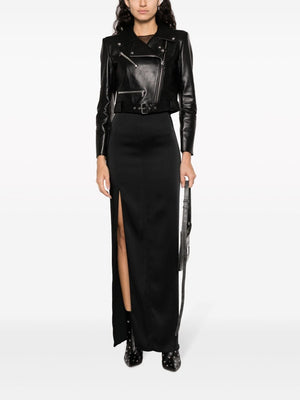 ALEXANDER MCQUEEN Women's Mini Cropped Biker Jacket