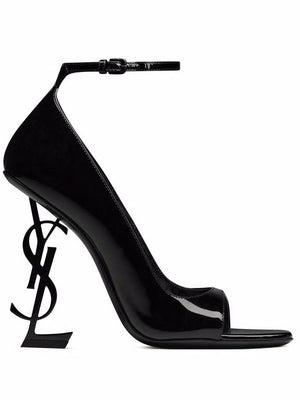 SAINT LAURENT Elegant Black Women's Laced up Shoes