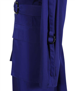 STELLA MCCARTNEY Blue Long Trench Jacket for Women - SS23 Collection