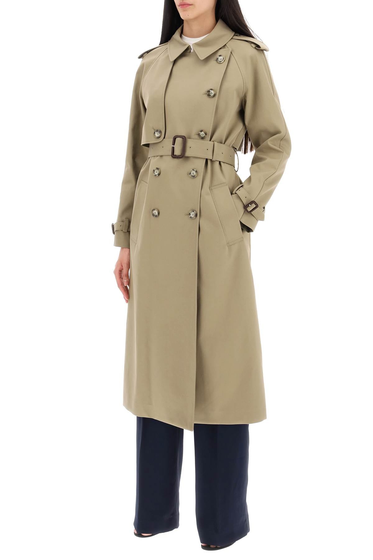 STELLA MCCARTNEY Eco-Friendly Cotton Gabardine Trench Coat