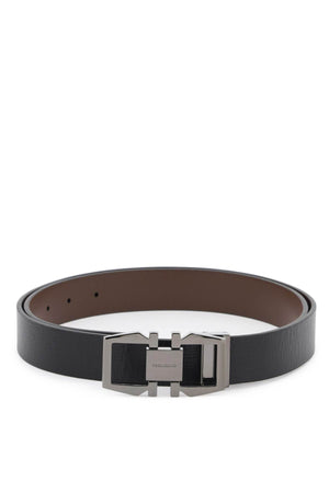 FERRAGAMO Men's Reversible Gancini Hook Buckle Belt in Mixed Colors