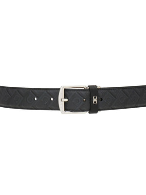 Ferragamo Reversible Monogram Print Belt for Men