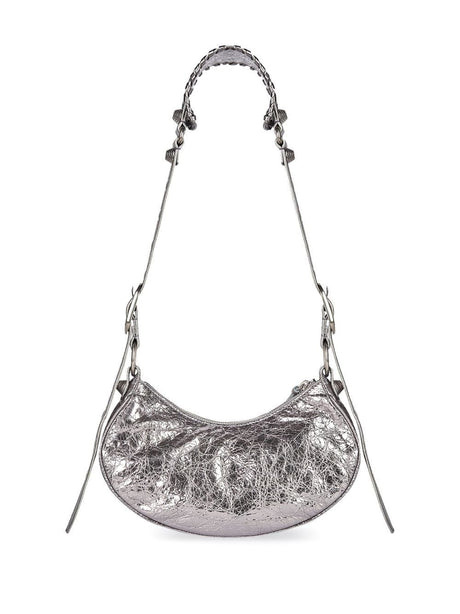 BALENCIAGA Silver Le Cagole XS Shoulder Handbag for Women