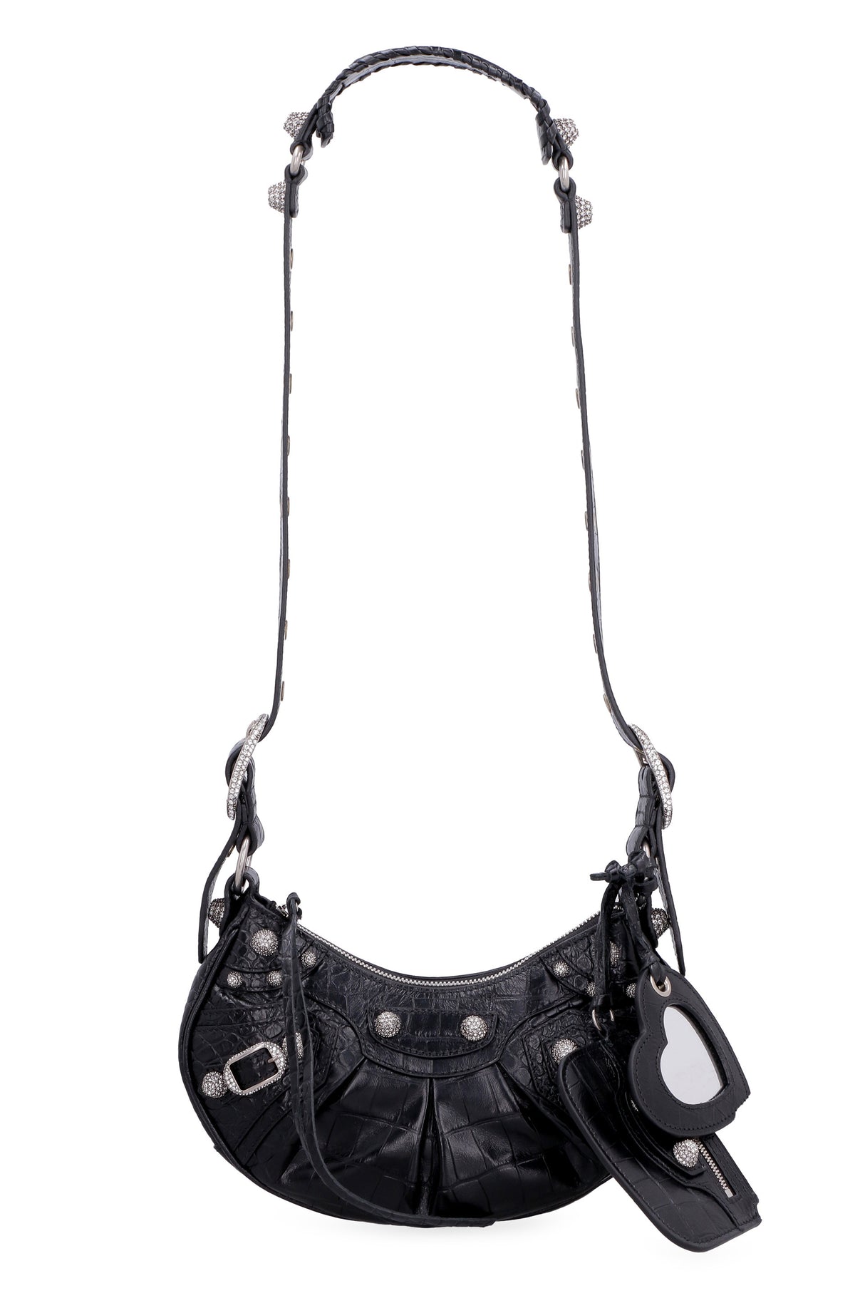 BALENCIAGA BLACK LEATHER XS Handbag for Women - Spring/Summer 2024 Collection