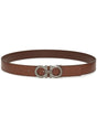 FERRAGAMO Luxurious Brown Leather Waistband for Men