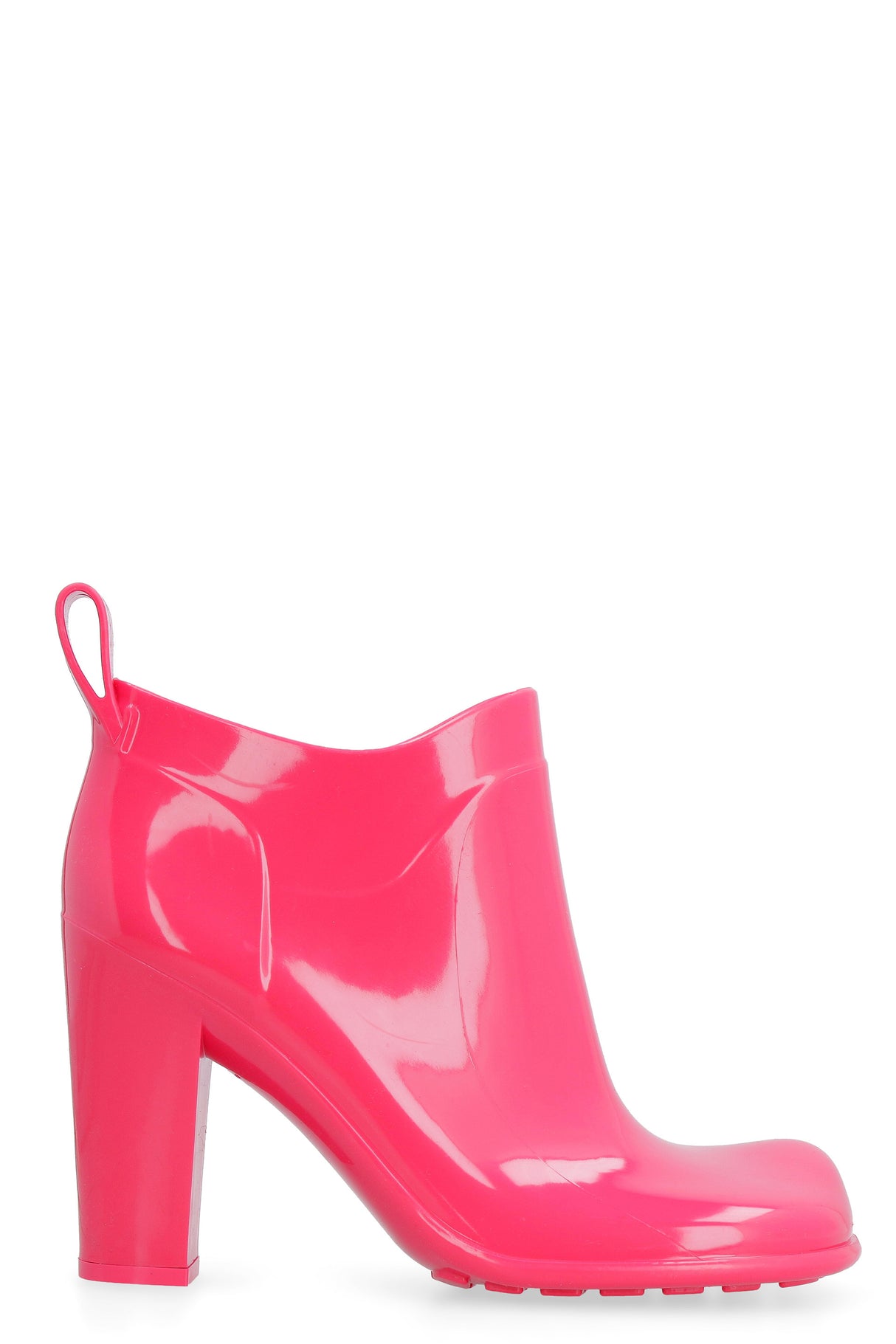 BOTTEGA VENETA Fuchsia Rubber Ankle Boots for Women - FW24 Collection