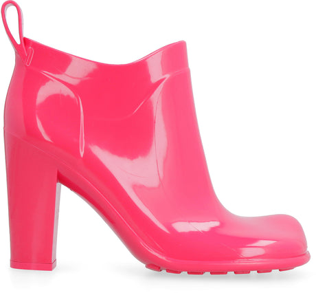 BOTTEGA VENETA Square Toe Fuchsia Ankle Boots for Women | FW21