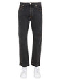 ALEXANDER MCQUEEN Men's Raw Cut Jeans with Front Button Closure