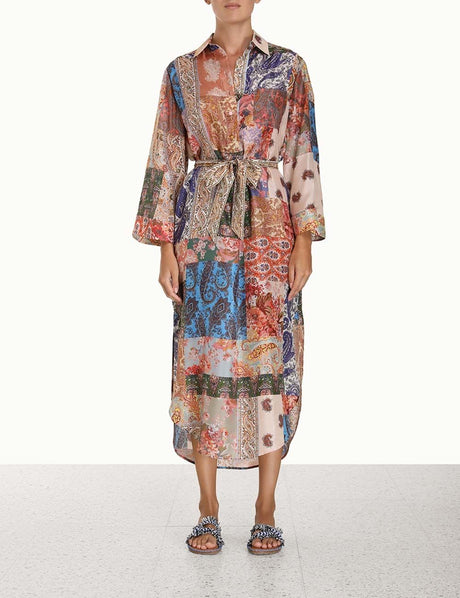 ZIMMERMANN Chic Midi Shirt Dress for Women - Fall/Winter 2023