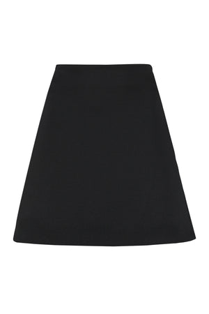 BOTTEGA VENETA Black Wool Mini Skirt for Women from Salon 02 Collection