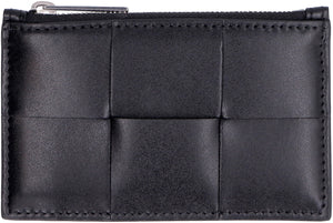 BOTTEGA VENETA Luxury Calf Leather Card Holder - 4.65" x 2.95"