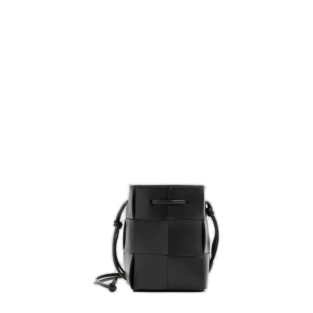 BOTTEGA VENETA Mini Leather Bucket Handbag W:3.5" H:5.5" D:3.5"