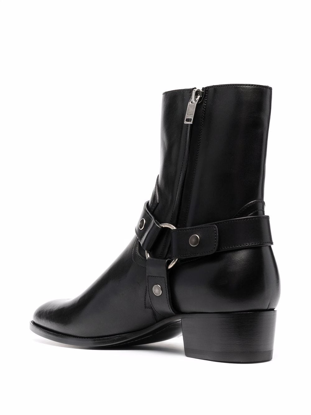 SAINT LAURENT Formal Black Men's Boots for 2024