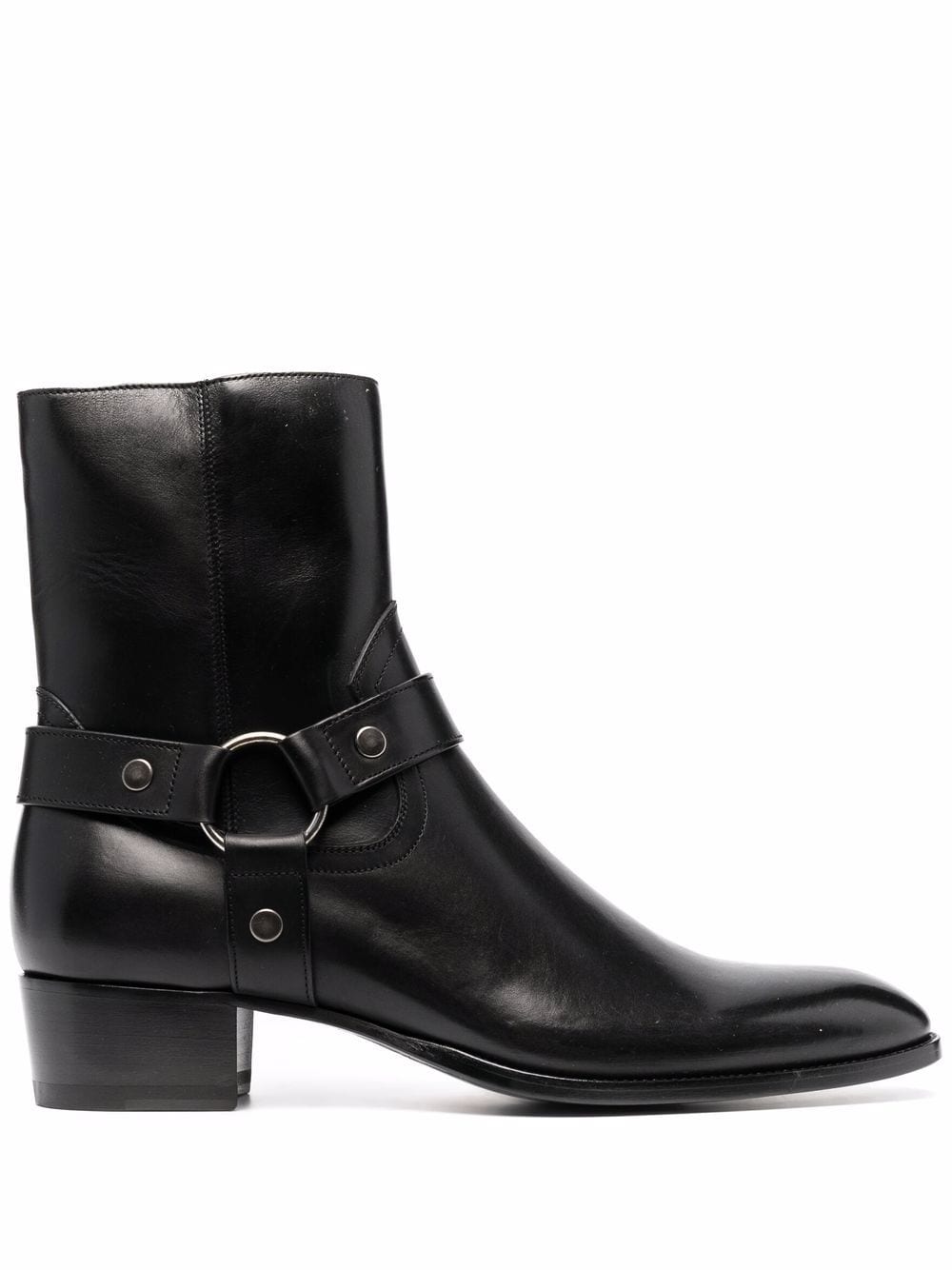 SAINT LAURENT Formal Black Men's Boots for 2024