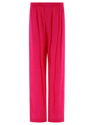 BALENCIAGA High-Rise Monogram Viscose Trousers