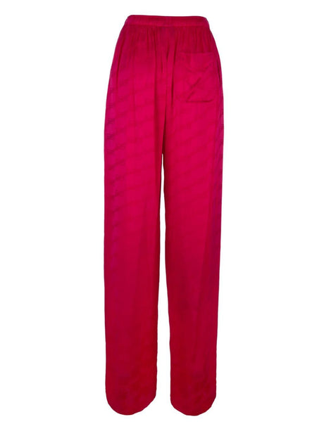 BALENCIAGA Pleated Straight Leg Trousers for Women