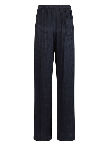 BALENCIAGA Elegant Printed Straight Trousers for Women