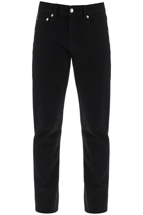 ALEXANDER MCQUEEN Slim Fit Graffiti Jeans for Stylish Men