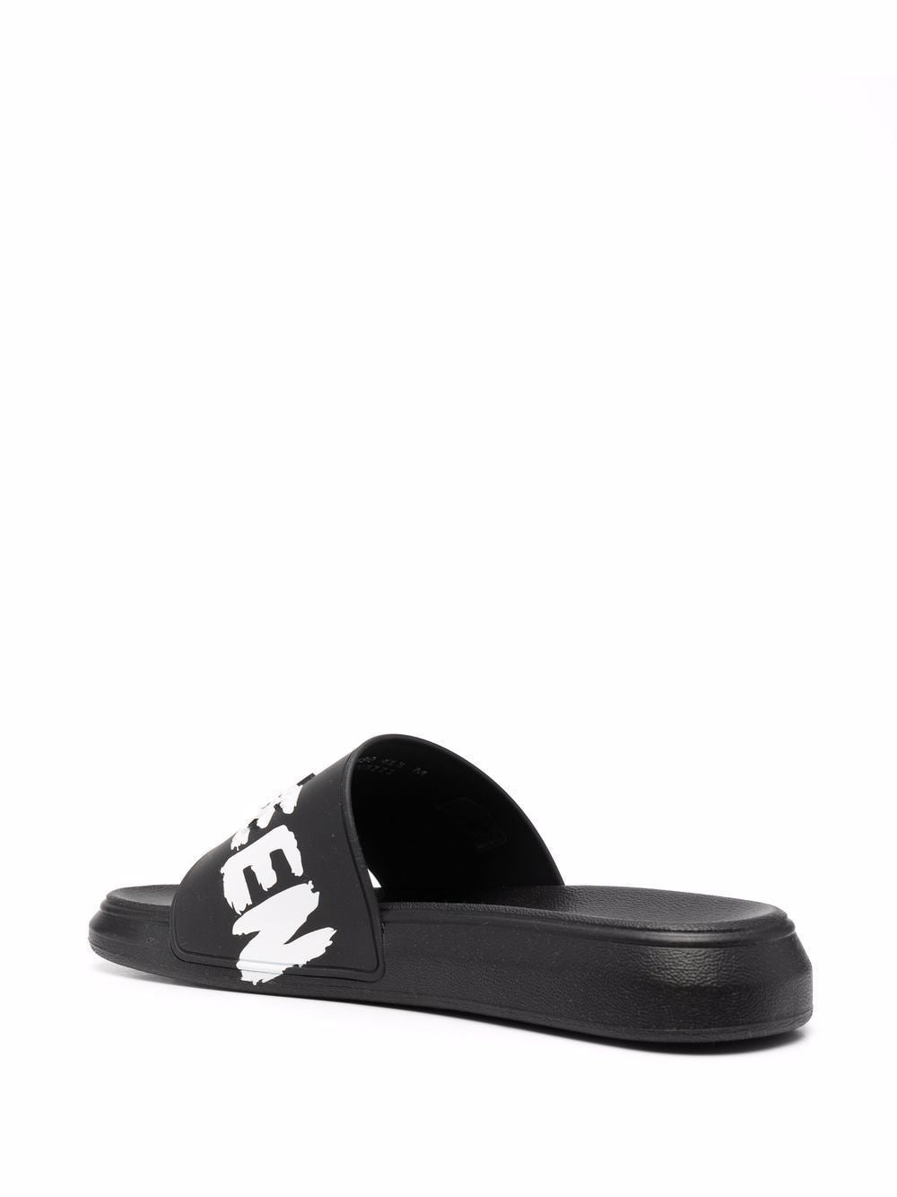 ALEXANDER MCQUEEN Urban Graffiti Slide Sandals with Chunky Sole